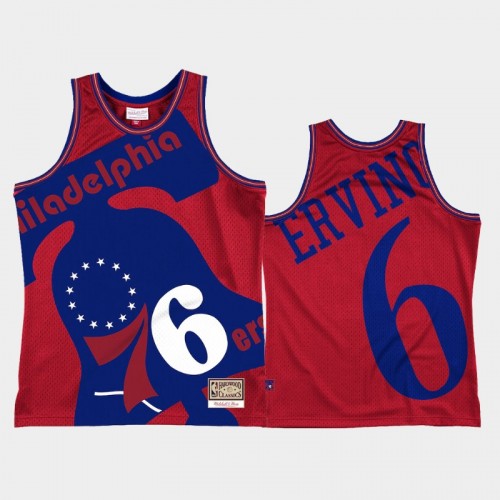 Philadelphia 76ers #6 Julius Erving Red Blown Out Jersey
