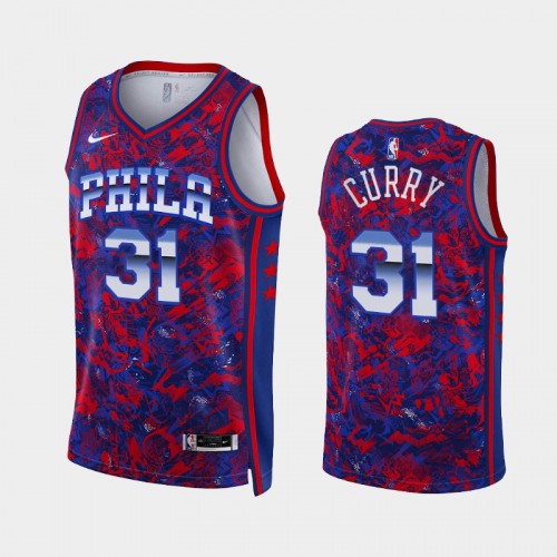Philadelphia 76ers Seth Curry Select Series Royal Dazzle Jersey