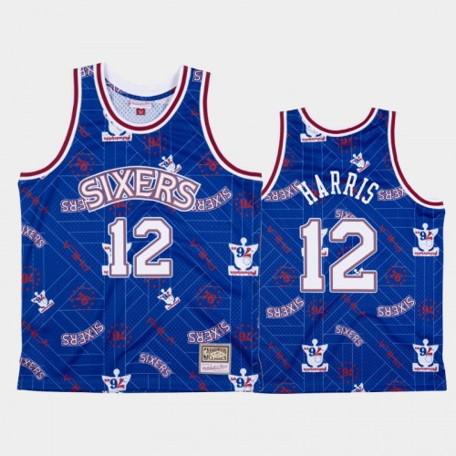 Tobias Harris Philadelphia 76ers #12 Blue Tear Up Pack Hardwood Classics Jersey