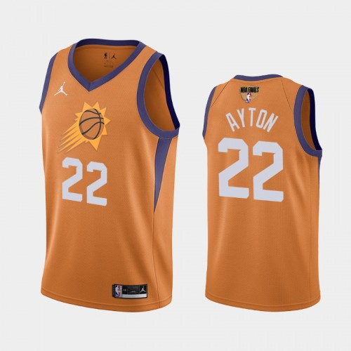 Phoenix Suns Deandre Ayton Men #22 2021 Western Conference Champions Orange Jersey