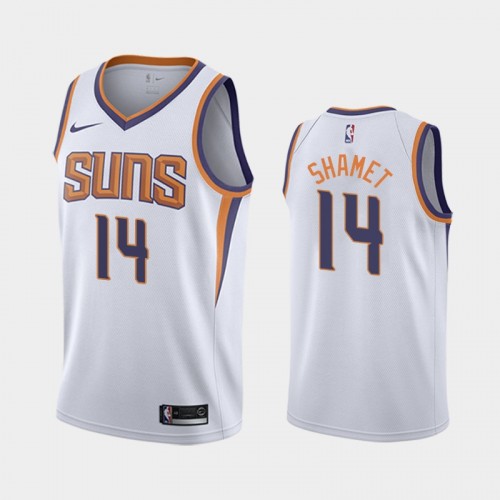 Landry Shamet Men #14 Association Edition 2021 Trade White Jersey