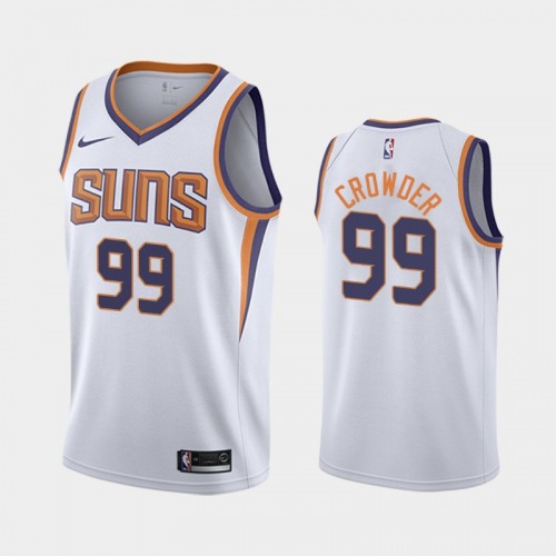 Men's Phoenix Suns Jae Crowder #99 2020-21 Association White Jersey