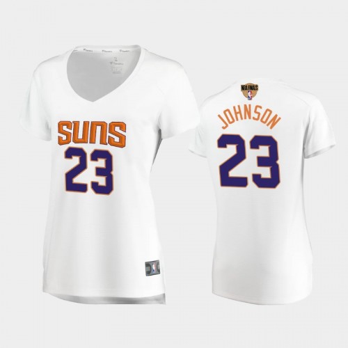 Phoenix Suns #23 Cameron Johnson 2021 NBA Finals Association Edition White Jersey