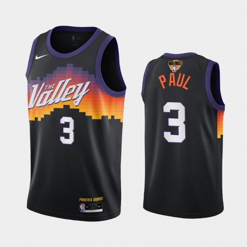 Phoenix Suns #3 Chris Paul 2021 NBA Finals Bound City Edition Black Jersey