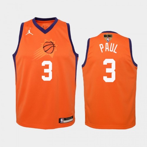 Phoenix Suns #3 Chris Paul 2021 NBA Finals Statement Edition Orange Jersey