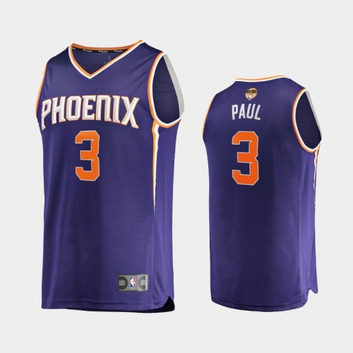 Phoenix Suns #3 Chris Paul 2021 NBA Finals Bound Replica Purple Jersey