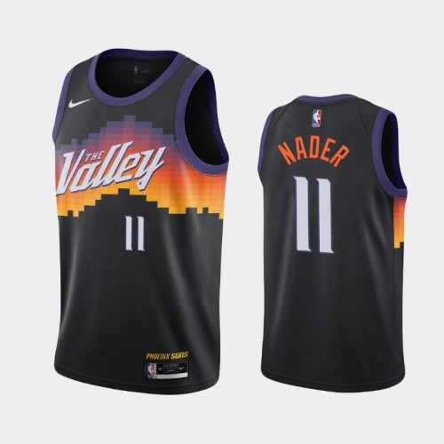 Men's Phoenix Suns Abdel Nader 2020-21 City Black Jersey