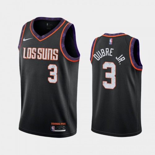 Men's Phoenix Suns #3 Kelly Oubre Jr. 2019-20 City Black Jersey