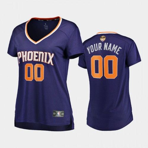 Phoenix Suns #00 Custom 2021 NBA Finals Bound Replica Purple Jersey