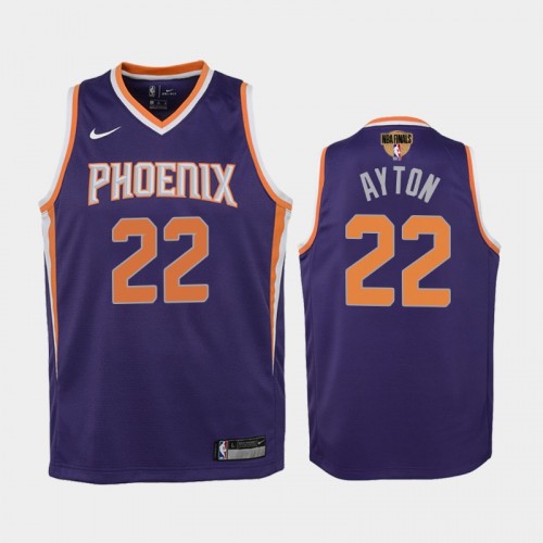 Phoenix Suns #22 Deandre Ayton 2021 NBA Finals Icon Edition Purple Jersey