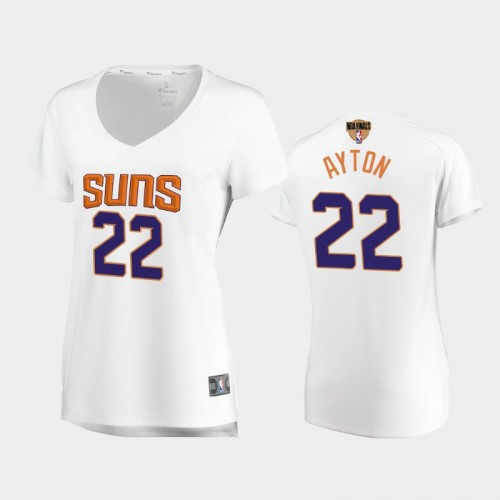 Phoenix Suns #22 Deandre Ayton 2021 NBA Finals Association Edition White Jersey