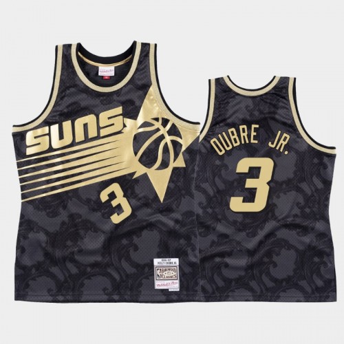 Phoenix Suns #3 Kelly Oubre Jr. Black Toile Jersey