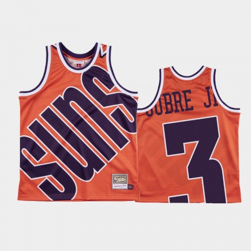 Phoenix Suns #3 Kelly Oubre Jr. Orange Big Face Jersey - Hardwood Classics