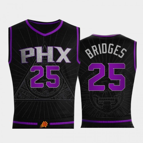 Phoenix Suns Mikal Bridges Men #25 Mexican Aztec Black Honor the Valley Jersey