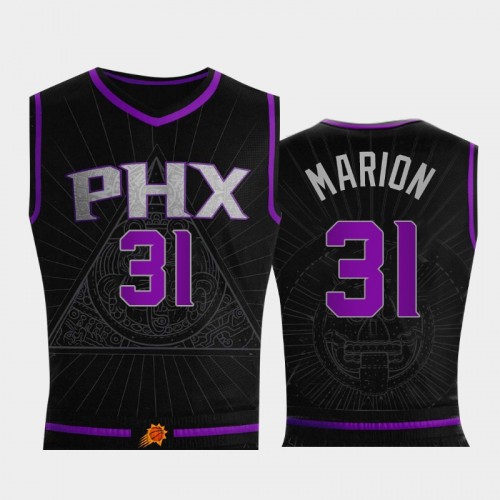 Phoenix Suns Shawn Marion Men #31 Mexican Aztec Black Honor the Valley Jersey