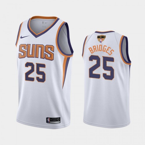 Phoenix Suns #25 Mikal Bridges 2021 NBA Finals Association Edition White Jersey