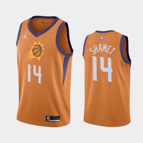 Landry Shamet Men #14 Statement Edition 2021 Trade Orange Jersey