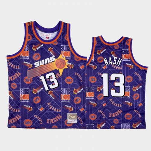 Steve Nash Phoenix Suns #13 Purple Tear Up Pack Hardwood Classics Jersey