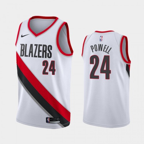 Men's Portland Trail Blazers Norman Powell #24 2021 Association White Jersey