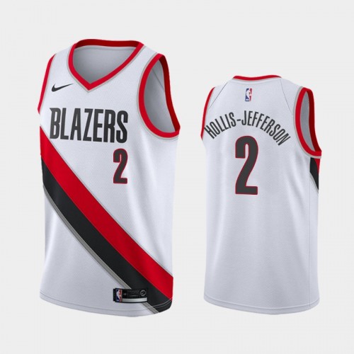 Men's Portland Trail Blazers #2 Rondae Hollis-Jefferson 2021 Association White Jersey