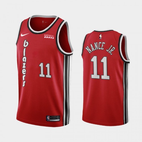 Portland Trail Blazers Larry Nance Jr. Men #11 Classic Edition 2021 Trade Red Jersey