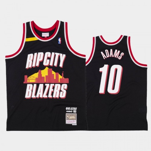 Men's Portland Trail Blazers #10 Jaylen Adams Black Amine x BR Remix Jersey