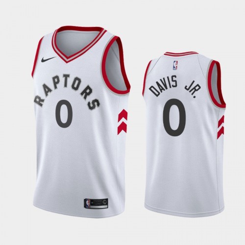 Men's Toronto Raptors #0 Terence Davis Jr. White Association Jersey