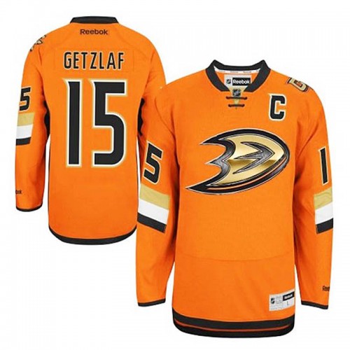 Ryan Getzlaf #15 Orange Premier Jersey
