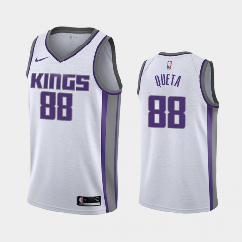 Sacramento Kings Neemias Queta Men #88 Association Edition 2021 NBA Draft White Jersey