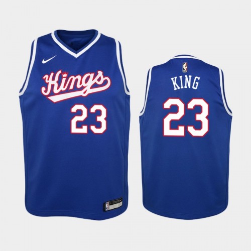 Sacramento Kings Louis King Classic Edition 2021 Las Vegas MVP Blue Jersey