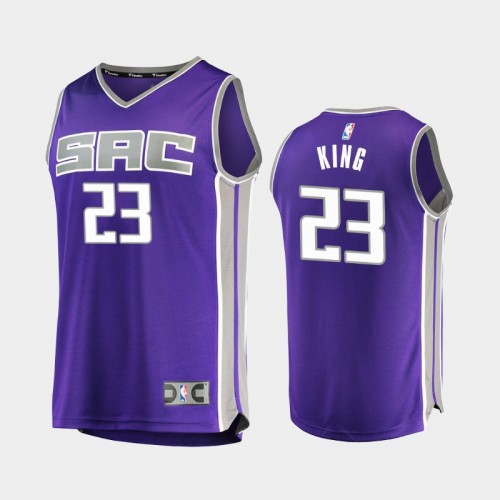 Sacramento Kings Louis King Men #23 Icon Edition 2021 Las Vegas MVP Purple Jersey