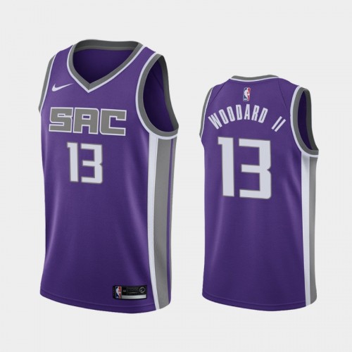 Men's Sacramento Kings Robert Woodard II #13 Icon 2020 NBA Draft Purple Jersey