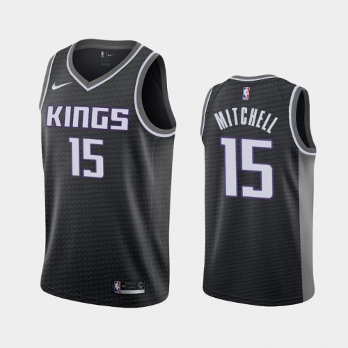 Sacramento Kings Davion Mitchell 2021 Statement Edition Black Jersey