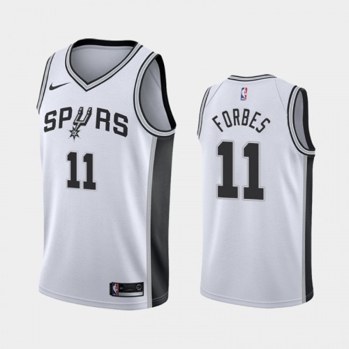 San Antonio Spurs Bryn Forbes Men #11 Association Edition 2021 Trade White Jersey