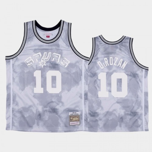 San Antonio Spurs #10 DeMar DeRozan White 1998-99 Cloudy Skies Jersey - Hardwood Classics