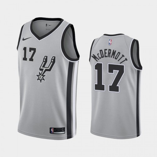 San Antonio Spurs Doug McDermott Men #17 Icon Edition 2021 Trade Gray Jersey