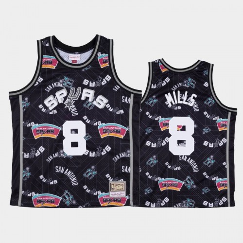 Patty Mills San Antonio Spurs #8 Black Tear Up Pack Hardwood Classics Jersey