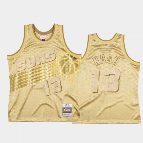 Limited Gold Phoenix Suns #13 Steve Nash Midas SM Jersey