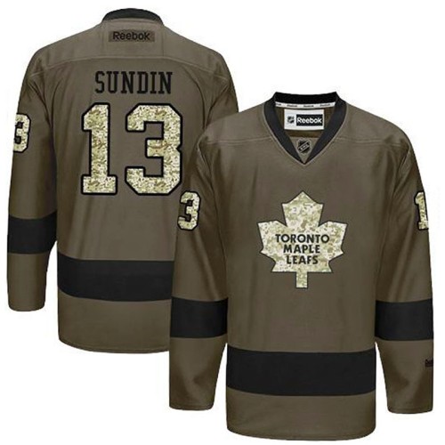 Mats Sundin #13 Green Camo Player Jersey