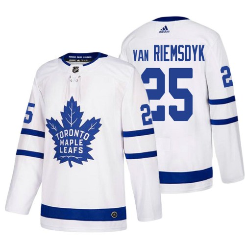#25 James Van Riemsdyk White 2017-2018 Away Jersey