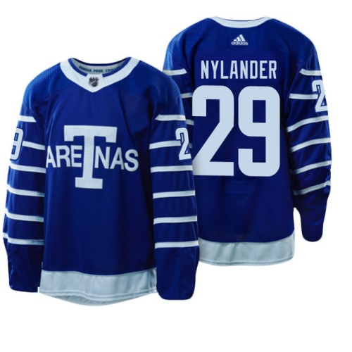 #29 William Nylander Blue 1918 Arenas Throwback Jersey