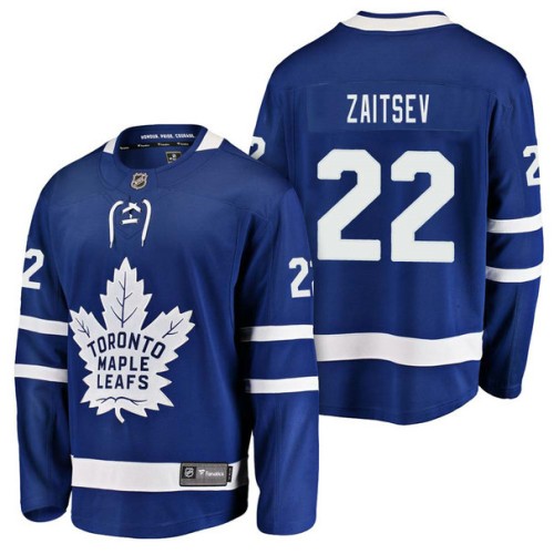#22 Breakaway Player Nikita Zaitsev Jersey Blue