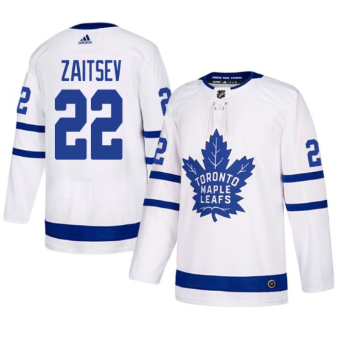 #22 White Authentic Away Nikita Zaitsev Jersey