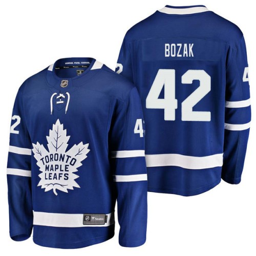 #42 Breakaway Player Tyler Bozak Jersey Blue