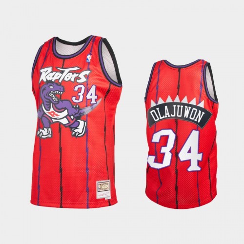 Hakeem Olajuwon Men #34 2021 Reload 2.0 Throwback Red Jersey