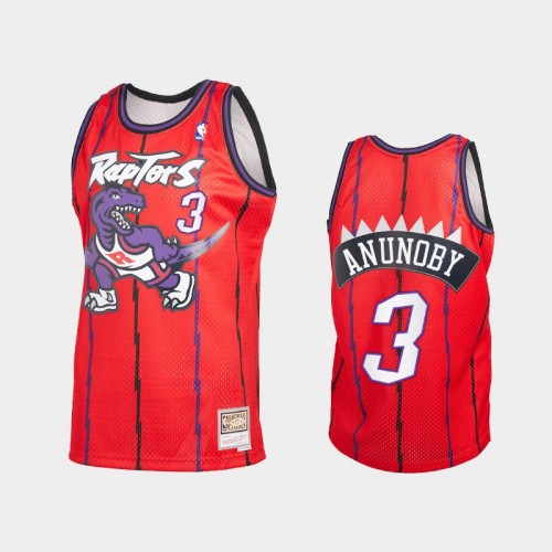 OG Anunoby Men #3 2021 Reload 2.0 Throwback Red Jersey