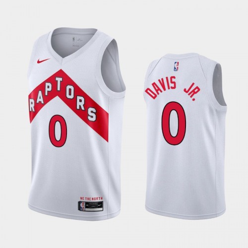 Men's Toronto Raptors #0 Terence Davis Jr. 2020-21 Association White Jersey