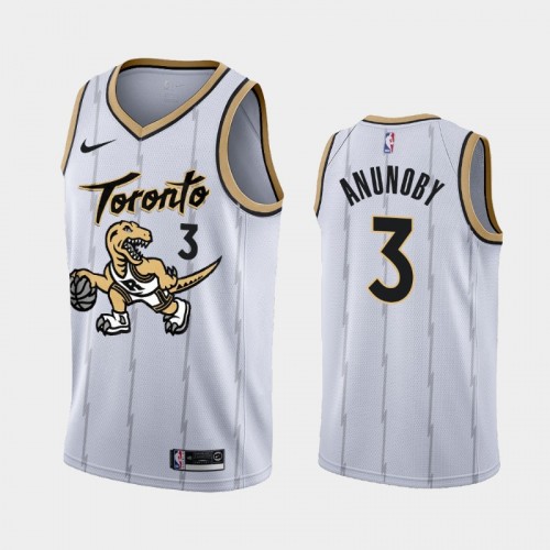 Men's Toronto Raptors OG Anunoby 2021-22 City Edition White Jersey