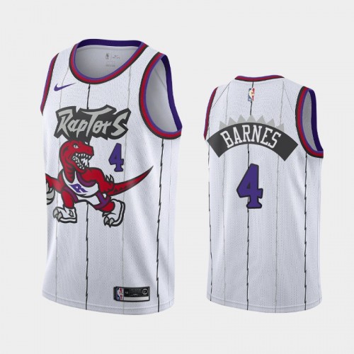 Toronto Raptors Scottie Barnes 2021 Classic Edition White Jersey