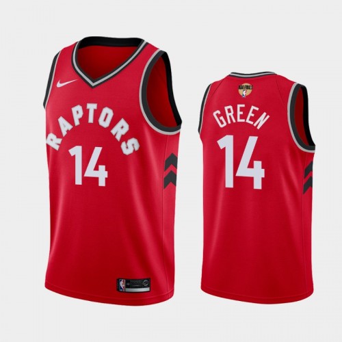 Men's Toronto Raptors #14 Danny Green Red 2019 NBA Finals Icon Jersey